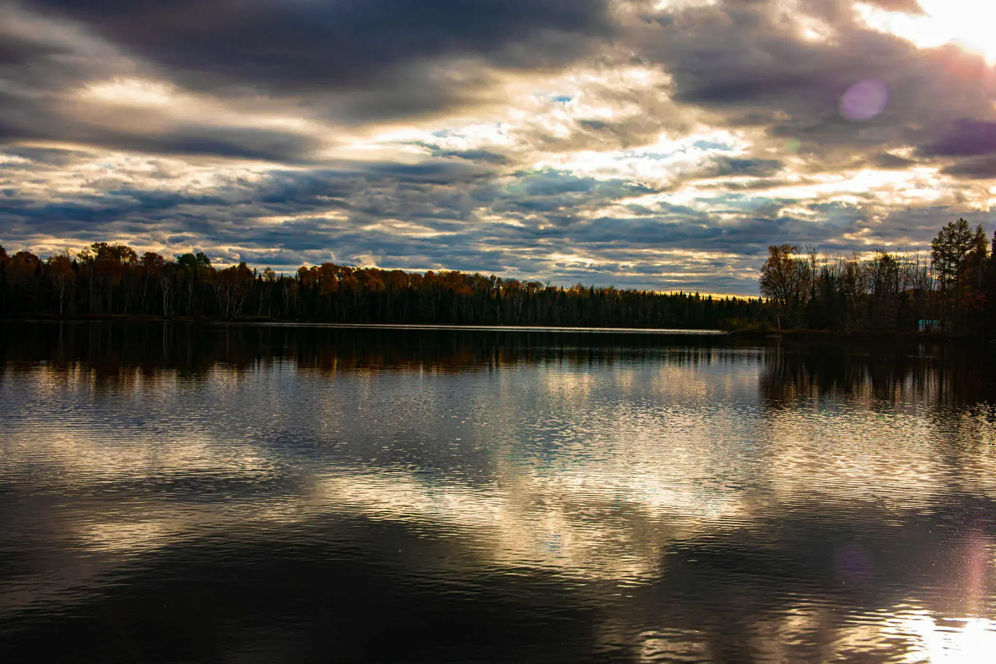 Vue du lac du terrain du lac Lapointe