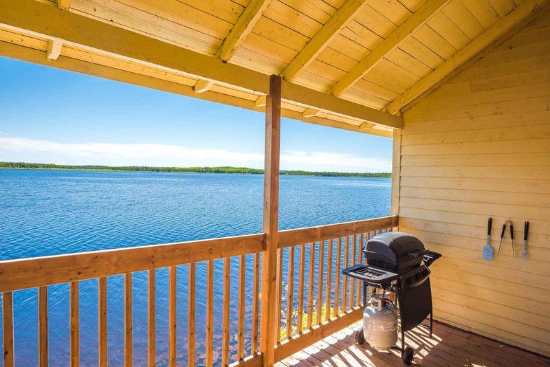 Vue extérieur du patio autre horizon