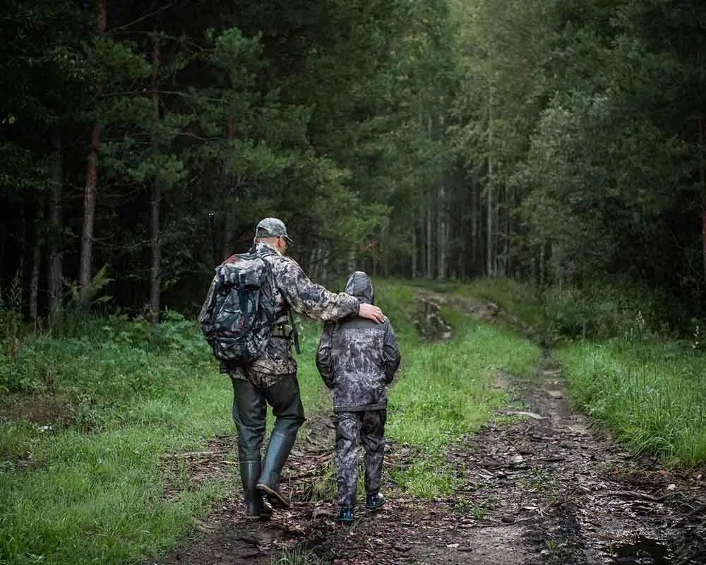 Chasseurs père et fils