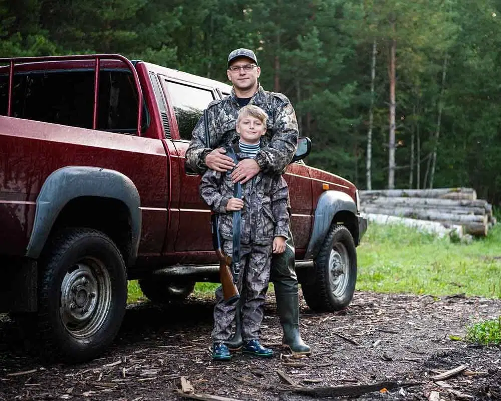 Chasseurs père et fils