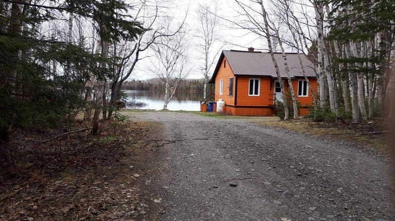 Vue de l'entré du chalet